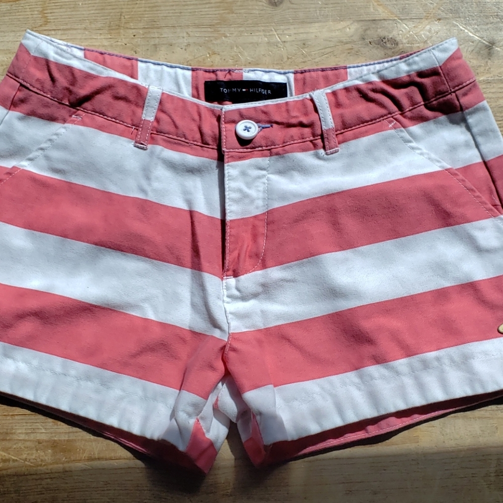Pink & White Tommy Hilfiger Shorts